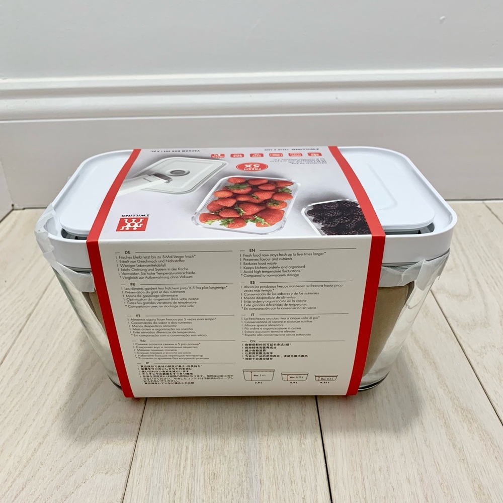 NIB ZWILLING Fresh & Save 3-pc Glass Food Storage Container, Meal Prep Container - Picture 14 of 14